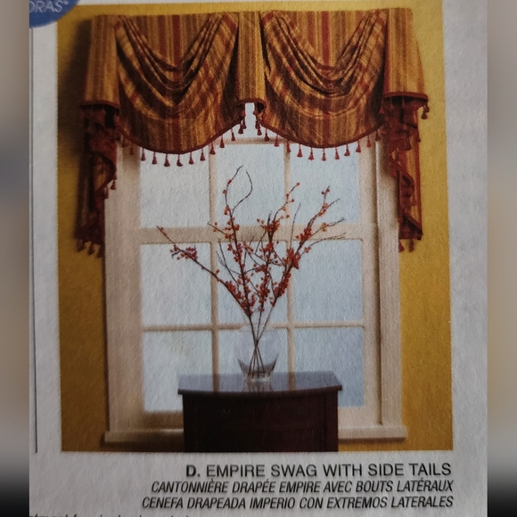 Custom window treatment "Home Dec in a Sec" McCalls sewing patterns #M5675, NEW! - Picture 6 of 14